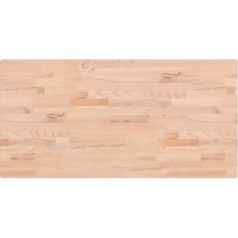 Maison Exclusive - Piano Tavolo 100x50x2,5cm Rettangolare Legno Massello di Faggio