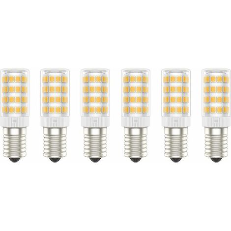 E14 LED-Lampen, 5 W (entspricht 50 W), Warmweiß (3000 K), AC 220–240 V, flimmerfrei, nicht dimmbar, 300 Lumen, CRI 80, 6er-Pack – (Warmweiß, 5 W) [Energieklasse A+] (1/4)