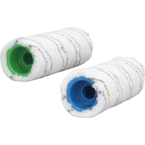 Rouleau de Brosse de Rechange pour Nettoyeur de Sols Durs, Microfibre Lavable, Utilisation à Sec ou Humide pour Karcher FC3 FC3D FC5 FC5D FC7, Gris (1/5)