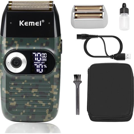 2027 Men Wireless LED Display Bald Head Foil Shaver Electric Bald Head Shaver Men's Cordless Shaver with LED Display (1/5)