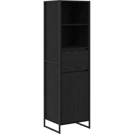 Maison Exclusive - Armadio per Libri con cassetto Rovere Nero 43 x 36 x 150.5 cm