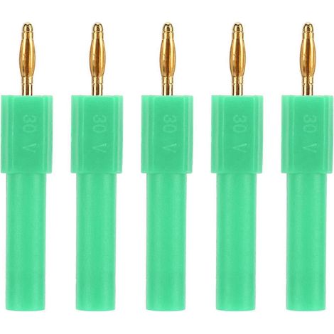 Stück Bananenstecker-Adapter, starke Verbindung, gute Leitfähigkeit, 2 mm auf 4 mm, Grün (1/4)