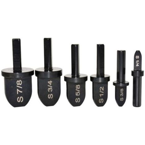 Lot d'outils avec embouts de perçage + extension de tubes en cuivre pour visseuse ou perceuse, set de forets pour outil à presser, 6 pièces (1/5)