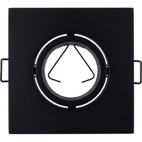 Portalámpara Empotrable Cuadrado Ajustable Casquillo GU10 IP20 10.1x10.1x4cm SECOM