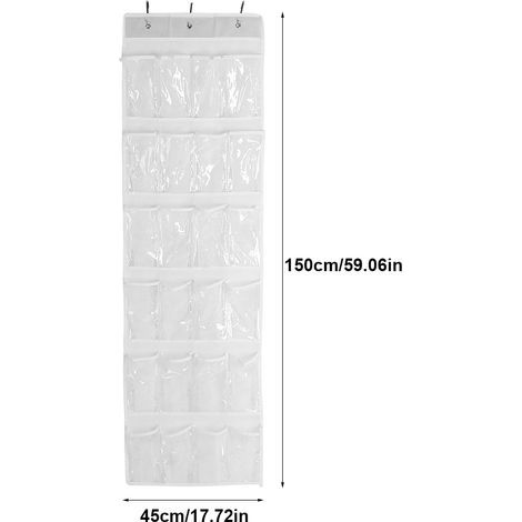 Hanging Storage Rack with 24 Pockets for Shoes, Space Saving (1/5)