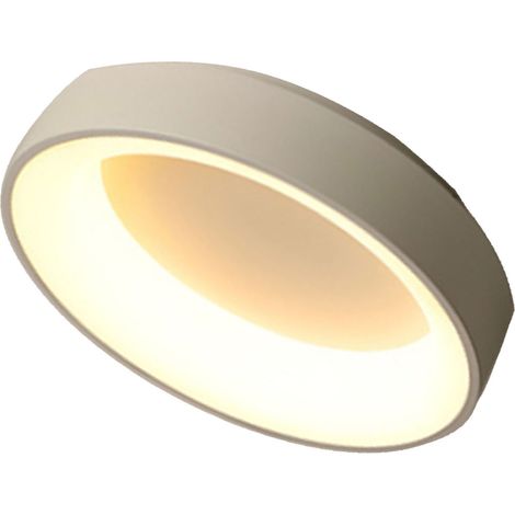 Plafonnier LED dimmable pour chambre à coucher, style moderne, simple, chaleureux et romantique, 100-265 V, blanc, 30 cm (1/4)