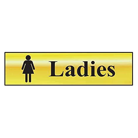 Scan 6002 Ladies - Polished Brass Effect 200 x 50mm SCA6002