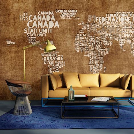 Papier Peint "Antique Italian Map" 154 x 200 cm (1/2)