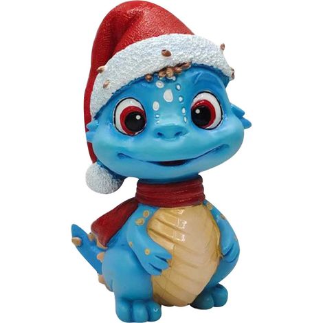 Sculpture Dinosaure - Décoration Résine pour Scène de Noël - Ornement de Bureau et Jardin - Lot de 1
