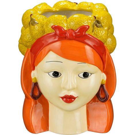 Mica Decorations Cache-pot d'intérieur Jaune H24.5xl19.5xL19.5cm (1/4)
