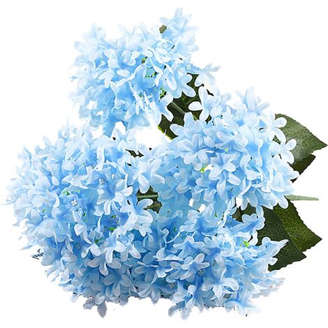 Fleurs Artificielles Hortensia - Décoration Intérieure Réaliste En Plastique Et Feutre - Pour Vase Maison Ou Événement - Lot De 1 (1/2)