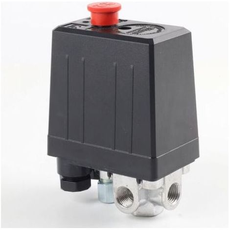 Pair 1PC Pressostat de compresseur d'air avec 4 sorties pièces de compresseur de soupape de commande de pressostat (1/4)