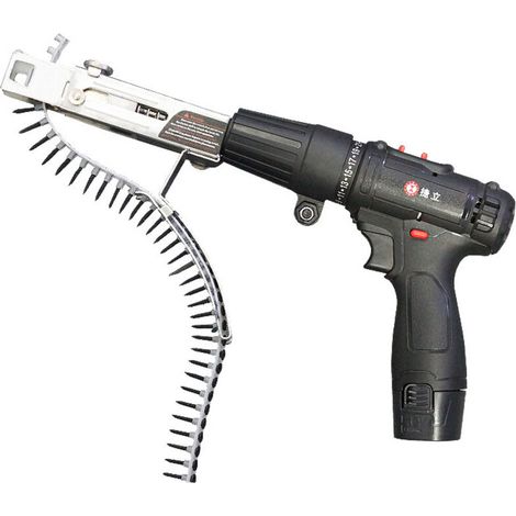 Adaptateur de chaîne de tournevis pour perceuse électrique, gamme de mandrins 41 mm-46 mm, fixation de tournevis rotatif, menuiserie pour plafond en bois de cloison sèche, assemblage de pistolet (1/5)
