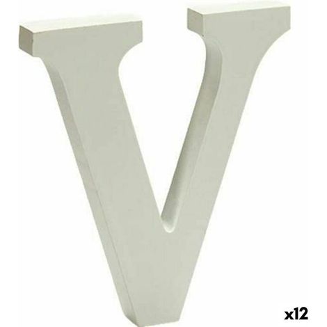 Letra Pincello FOAM LETTER V blanca - 12 unidades (1/4)