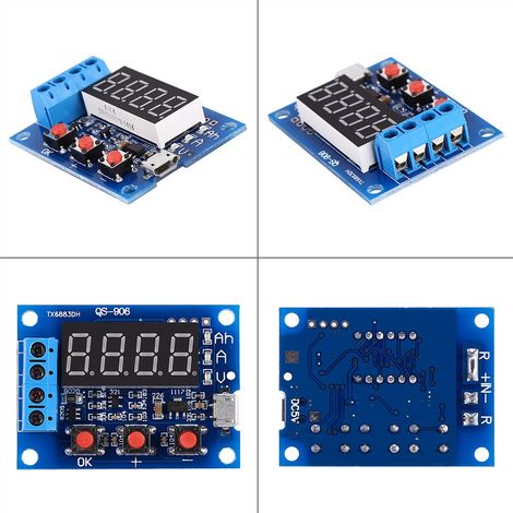 Micro USB 18650 Lithium Blei-Säure-Batterie Kapazität Meter Entladung Tester (1/5)