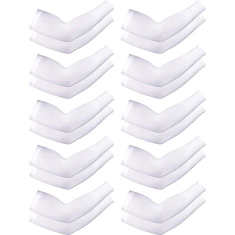 10 paires de manchons de protection solaire rafraîchissants contre les UV pour hommes et femmes (1/5)