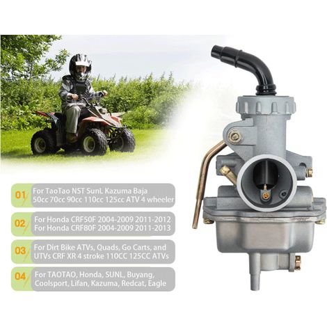 The PZ20 carburetor is suitable for Taotao Baja 50cc, 70cc, 90cc, 110cc and 125cc engines.--DTEKGAZ (1/4)
