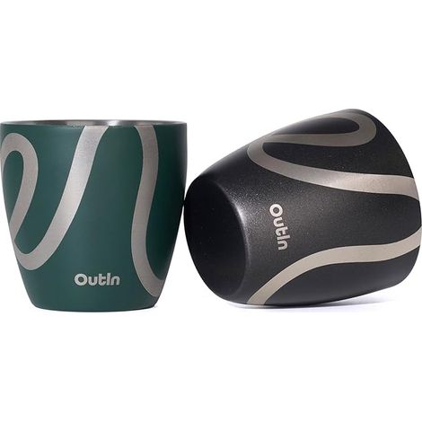 Tasses à Expresso, Double Paroi Isolante 75ml Acier Inoxydable, Verres à Shot Portables Camping, Machines à Café (1/5)