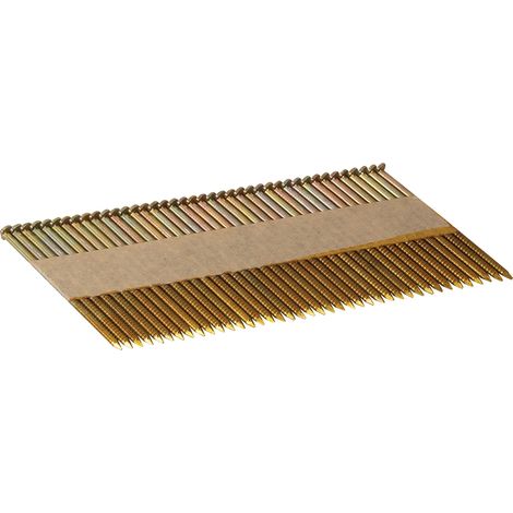 Chiodi viti con testa a D ideali per legno fissaggio Fixman 2500 pezzi-2,9 x 65 mm