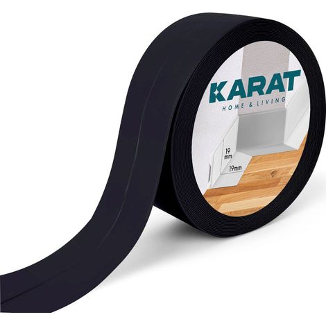 Plinthe souple Riga 19 x 19 mm Noir Longueur: 15 m (1/4)