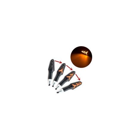 Clignotants LED défilant Moto Triple séquentielle LBP12LED (1/5)