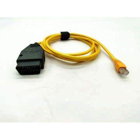 Nouveau Câble d'interface 2M Ethernet vers OBD pour BMW ENET E-SYS ICOM Code Series F