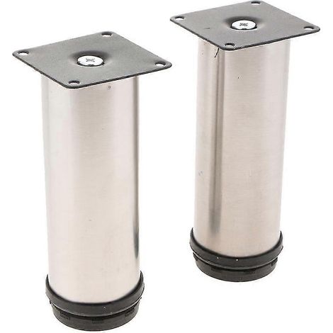Deux pieds de canapé réglables en acier inoxydable, pieds de meuble de 15 cm (1/5)