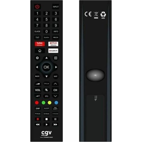 Telecomando di ricambio - CGV - FIDELIO Hisense - Per televisori Hisense - Senza programmazione - Pronto all'uso (1/4)