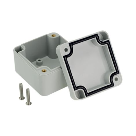 Robustes, hermetisches Gehäuse n/t 51x49x36mm IP67 PHP-116 grau 62.116