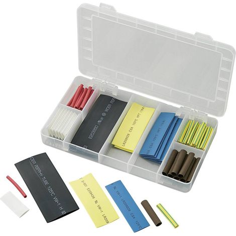 Assortiment de gaines thermorétractables 2:1 TRU COMPONENTS 1565052 63 pièces (1/2)