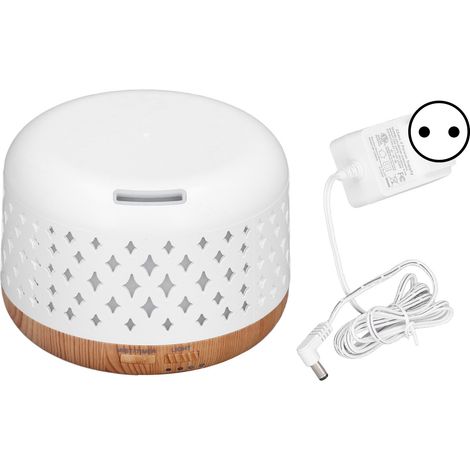 Diffuseur d'huiles essentielles 300ml - Humidificateur Ultrasonique Silencieux 35dB avec 7 Couleurs LED et Arrêt Automatique - 100-240V Prise UE (1/5)