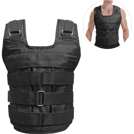 Verstellbare Gewichtsweste aus Oxford-Gewebe, maximale Belastbarkeit 50 kg (unbeladen). (1/4)