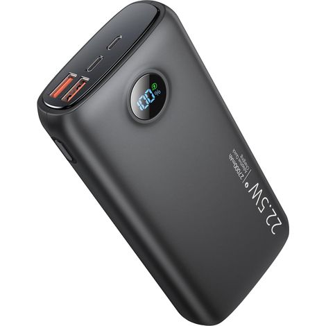 Batterie Externe 27000mAh 22.5W Power Bank, USB C Charge Rapide Portable PD3.0 QC4.0 avec Écran LED Compatible 17/16/15/14/13/iPad/Smartphones etc (1/5)