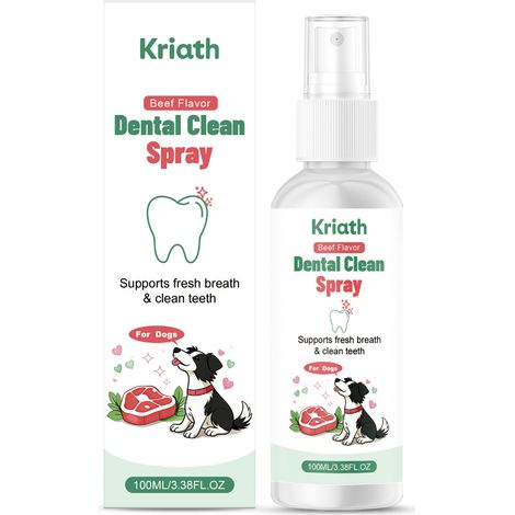 Spray d'hygiène buccale pour animaux de compagnie : prend soin en douceur de la bouche de votre animal et élimine confortablement les odeurs pour un entretien quotidien – 100 ml (1/5)