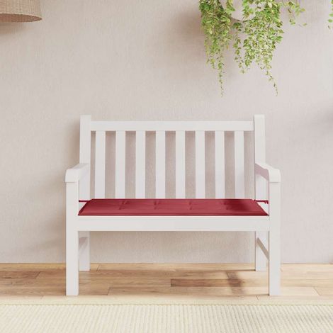 Gartenbank-Auflage Weinrot 120x50x4 cm Oxford-Gewebe