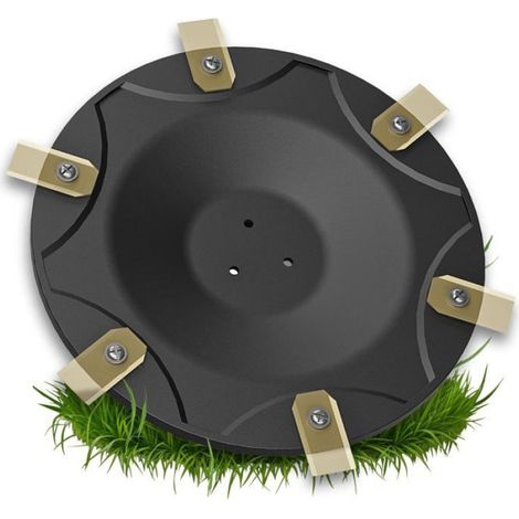 1 Disque De Coupe 6 Lames,Fibre De Verre,Inserts Acier Inoxydable,Pour Robot Tondeuse ECOVACS Goat (1/5)