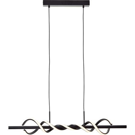 Brilliant Amalie LED suspension 95cm noir, métal/plastique, 1x LED intégrée, 20 W, (flux lumineux : 2600lm, couleur de la lumière : 3000K) (1/5)
