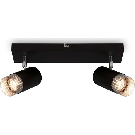 Spotlight, black-chrome matt, excl. 2xGU10/max.9W