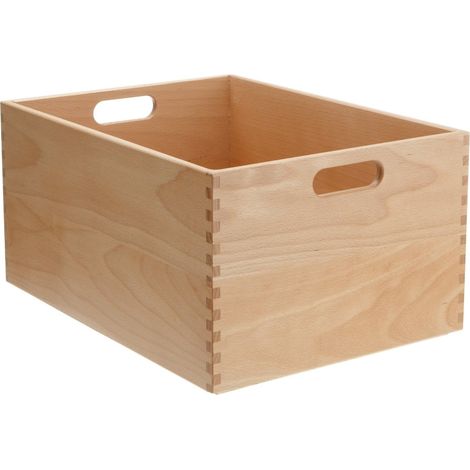 ZELLER Allzweckkiste, Buche lackiert, 40 x 30 x 21 cm