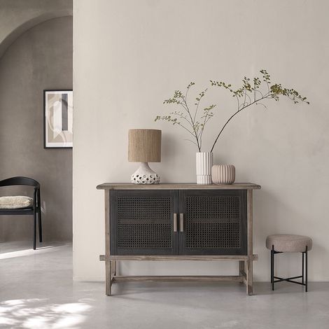 Buffet en bois recyclé massif 120 cm (1/5)