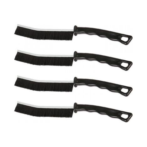 Brosse de Nettoyage des Interstices 4 pièces, Brosse Nettoyage Salle de Bainbrosse Joint Carrelag, Brosse de Nettoyage à Poils Durs pour Rainure Fenetre, Salle de Bain, Toilettes, Cuisine (1/4)