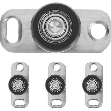 4 guides de sol pour porte de grange coulissante, rail de guidage pour porte vitrée, guide de sol pour porte de grange, quincaillerie pour porte à roulettes (1/3)