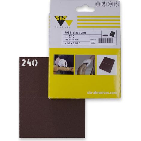 Sia Schleifpapier Halbbogen 7988 siastrong, Ausführung: K240, 10er VPI (1/5)