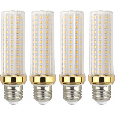 Lampadina LED E27 20 W bianco caldo, equivalente alla lampada alogena E27 150 W, lampadina LED ma E27 calda per garage/studio, confezione da 4