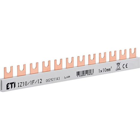 Jeu de barres isolé ETI, IZ10/1F/12, 1-pôle