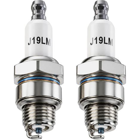 RJ19LM Zündkerzen für 4-Takt-Rasenmäher, kompatibel mit Benzinmotoren (1/5)