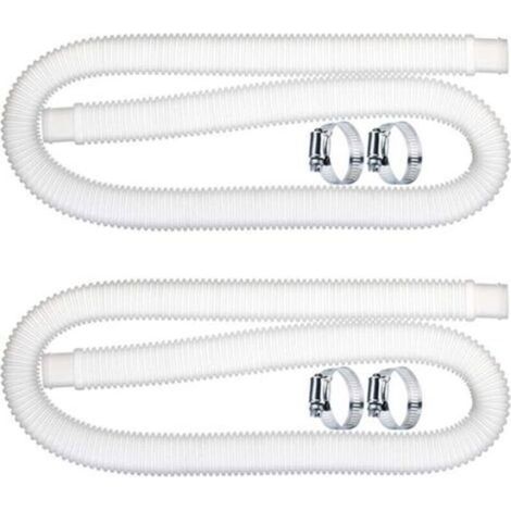 2 pcs Tuyau De Rechange De Piscine 32mm, Pctuyau De Piscine, Tuyau de Remplacement de Pompe de Filtration de Piscine (1,5 M) pour