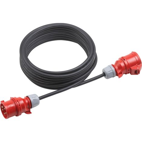 Meister CEE-Verlängerungskabel 10 m - 16 A / 400 V - Starkstrom - für außen (IP44) - H07RN-F5G 1,5 mm² Kabel