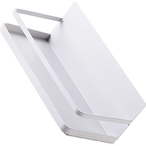 Magnetisches Regal mit starkem Magneten, stabiles und minimalistisches Design, für Kühlschrank und Küche, Typ A, weiß (1/5)
