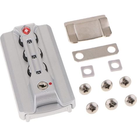 Cadenas à code sécurisé à combinaison numérique 3 chiffres, élégant, en aluminium pour bagages (1/5)